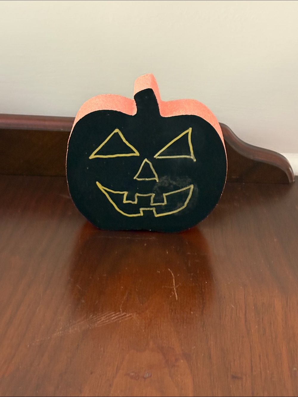 Halloween Pumpkin Chalkboard Accent - Black and Orange Accent